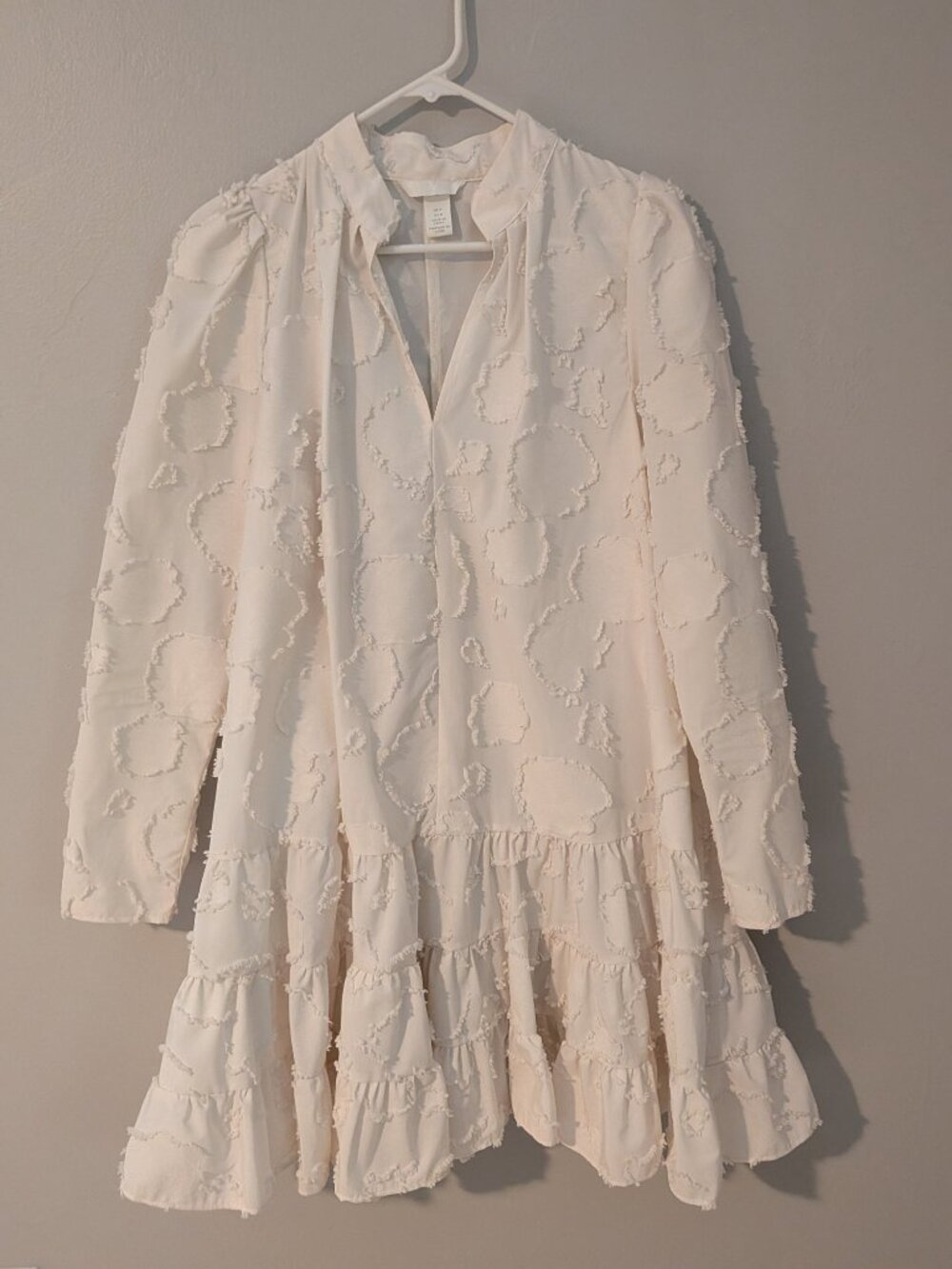 H&M Jacquard Floral Patterned Mini Dress | Size M